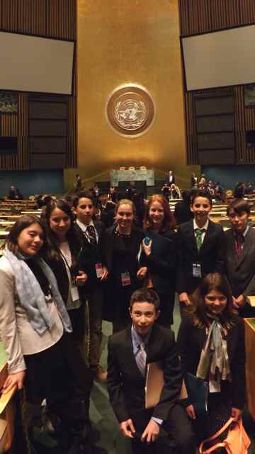 Whitby School 7th Grade Montessori Model UN Team