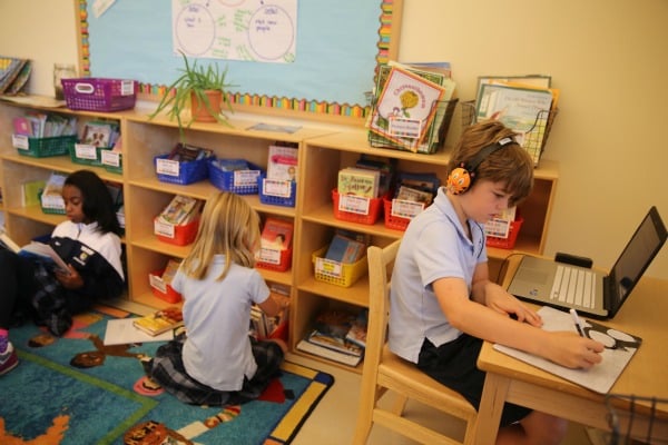 Picture of students using differentiated learning techniques