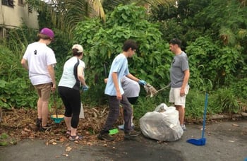 Whitby Students Performing Community Service