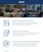 Download our infographic 10 Things to Look for in an Inspirational Classroom